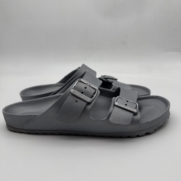 Birkenstock Arizona EVA 42 Sandals Unisex Men's 9/Womens 11 Stone Coin Sliver - Picture 3 of 15